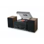 Mājas audio midi sistēma Muse MT-120 MB — 20W RMS, 2-virzienu skaļruņi, AC 100–240V 50/60Hz, Melns/Caurspīdīgs/Koks