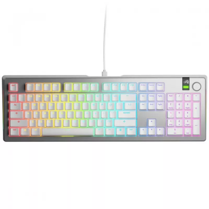 Mehāniskā tastatūra GLORIOUS GMMK 3 Pro 100% Pre-Built ANSI US izkārtojums, Fox slēdži, Sudraba