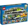 LEGO 60337 City Express Pasažieru Vilciens Ar Tālvadību, Darba Lukturiem, 2 Vagoniem Un 24 Sliedes Gabaliem
