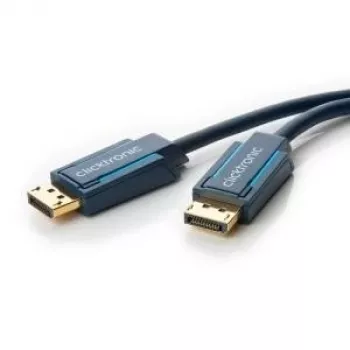 ClickTronic DisplayPort kabelis - DisplayPort (vīriešu) uz DisplayPort (vīriešu) - 5 m