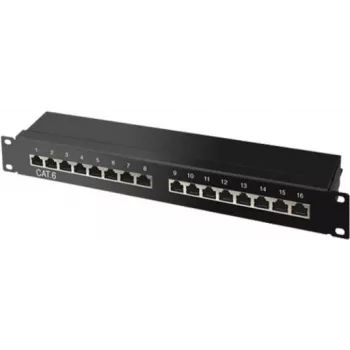 Patch Panel ShiverPeaks BS75064 24 porti 19 inch melns