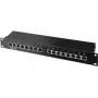 Patch Panel ShiverPeaks BS75064 24 porti 19 inch melns