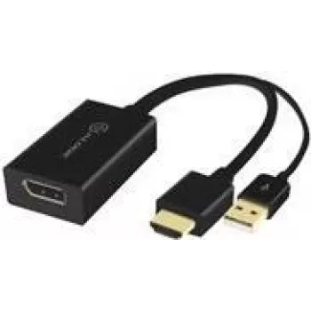 Alogic HDDPU-ACTV – aktīvs DisplayPort–HDMI + USB adapteris, vīriešu–sieviešu, 3840 x 2160, 120 Hz