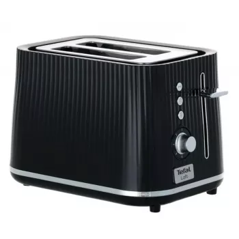 Tosteris Tefal Loft 2S TT761838 — 2 šķēles, 7 grauzdēšanas līmeņi, atkausēšana/uzsildīšana, izņemama drupatu paplāte, melns