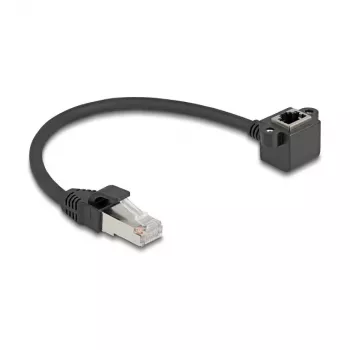 Tīkla kabelis DeLOCK 81040 Cat6 0,25 m Melns