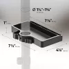 Plaukts ONKRON A35, melns ABS plastmasa, 190×105 mm, 160 g