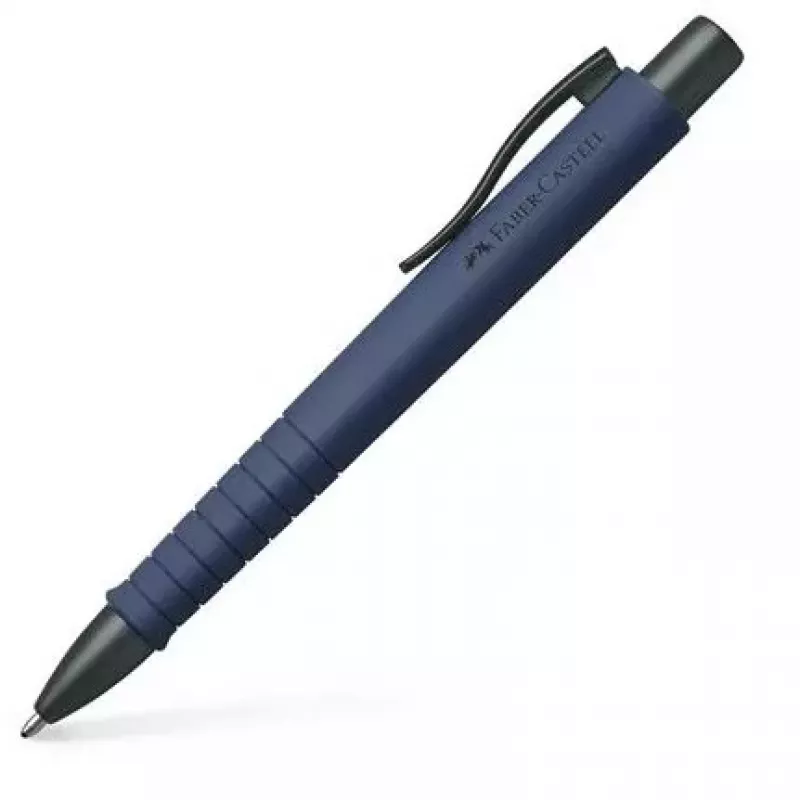 Pildspalva a.w. faber-castell 241189 — ievelkama ar klipsi, zila tinte, īpaši trekns gals, tumši zils korpuss, 1 gab.