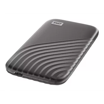 Ārējais SSD | WESTERN DIGITAL My Passport | 1TB | USB-C | Rakstīšanas ātrums 1000 MB/s | Lasīšanas ātrums 1050 MB/s | WDBAGF0010BGY-WESN