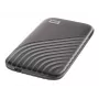 Ārējais SSD | WESTERN DIGITAL My Passport | 1TB | USB-C | Rakstīšanas ātrums 1000 MB/s | Lasīšanas ātrums 1050 MB/s | WDBAGF0010BGY-WESN