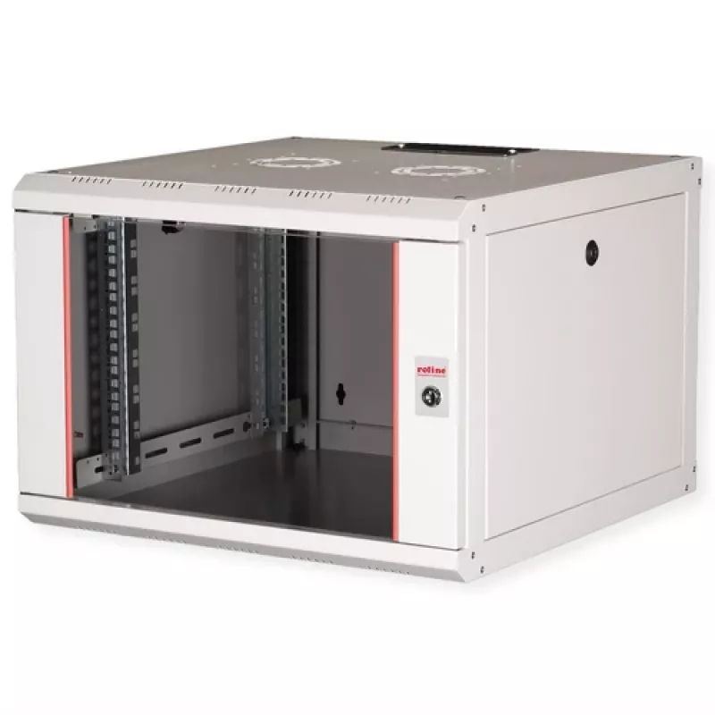 Pie sienas montējams serveru skapis ROLINE PRO 7, 7U, 19 collas, 600x600 mm, pelēks