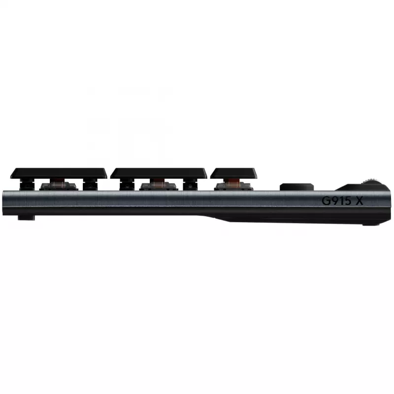 Logitech G G915 X LIGHTSPEED tastatūra Gaming USB RF Bezvadu Bluetooth AZERTY Franču Melna