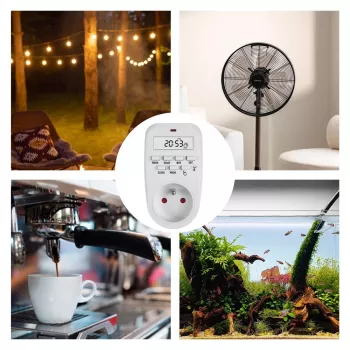 Digitālais taimera slēdzis GreenBlue GB362 — programmējams taimeris elektroierīcēm