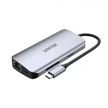 USB-C Hubs Unitek D1122A01 ar 2x HDMI 4K un 100W Power Delivery