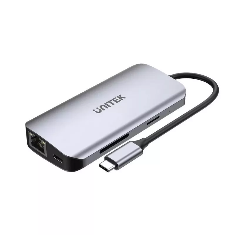 USB-C Hubs Unitek D1122A01 ar 2x HDMI 4K un 100W Power Delivery
