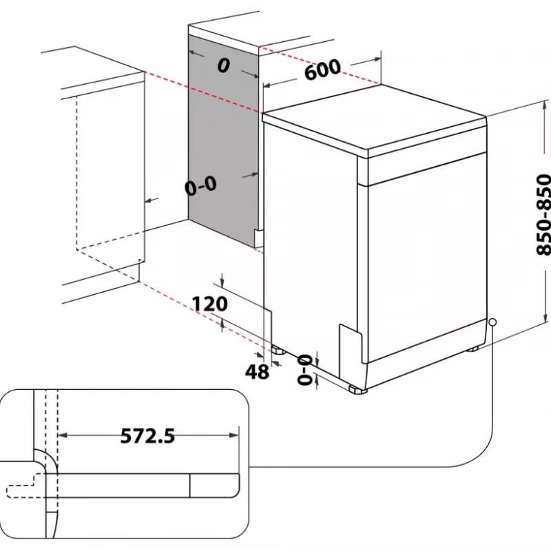 Indesit D2F HD624 AS trauku mazgājamā mašīna Brīvstāvoša 14 komplekti