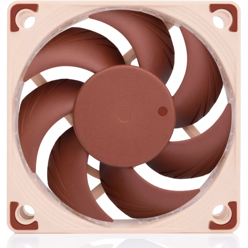 Korpusa ventilators Noctua NF-A6x15 PWM 60mm, PWM vadība, zema trokšņa konstrukcija