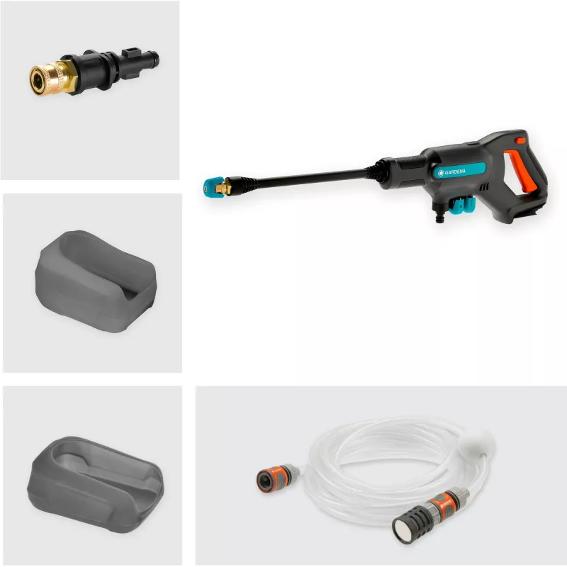 Bezvadu augstspiediena mazgātājs Gardena AquaClean 24/18V P4A
