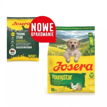 Sausā suņu barība JOSERA Junior YoungStar, 3 kg, pilnvērtīga kucēnu granulētā barība