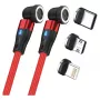USB kabelis RealPower MagneticCharge2 1m Sarkans Ātrā uzlāde Datu pārsūtīšana