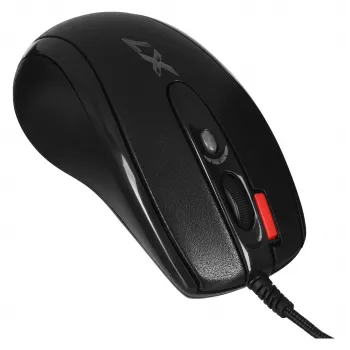 A4 Tech X-710 Scroll Wheel Gaming pele, vadu, optiska, 2000 DPI, melna