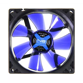 Datora korpusa ventilators NoiseBlocker BlackSilentFan XE1 92 mm, 1500 RPM, 17 dB, 50 m³/h, 4 V, Melns