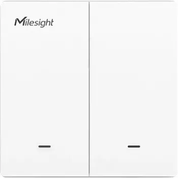 Milesight WS502-868M-3W-W11-EU LoRaWAN sienas slēdzis 3-vadu 2-pogu apgaismojuma vadībai