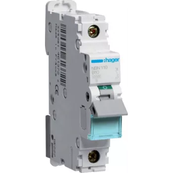 Hager NBN110 10A B tipa 1 moduļa automātiskais slēdzis