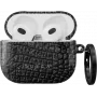 BURGA SV_02A3_AIRPODS3_SP maciņš AirPods 3 ar čūskādas rakstu, melns