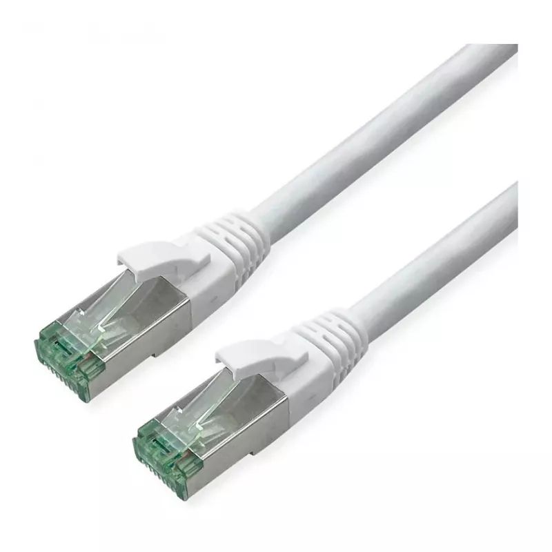 ROLINE RM Patch Kabelis Cat.6A S/FTP (PiMF), balts, 0,3 m