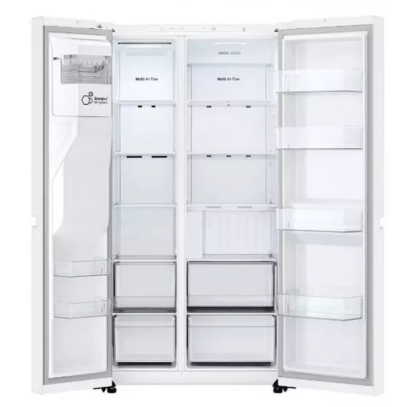 LG GSLC40SWPE sānu-sānu ledusskapis Brīvi stāvošs 638 L Balts