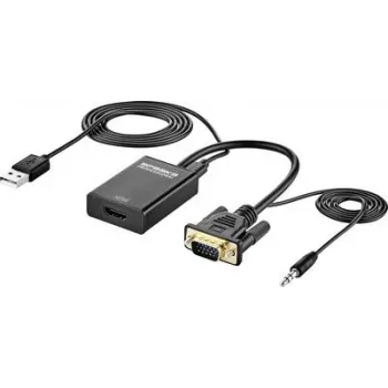 SpeaKa Professional AV pārveidotājs SP-12111624 [VGA - HDMI] 1920 x 1080 pikseļi