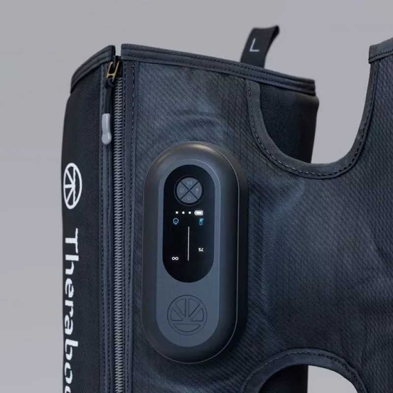 Therabody RecoveryAir JetBoots Prime kompresijas zābaki, garie