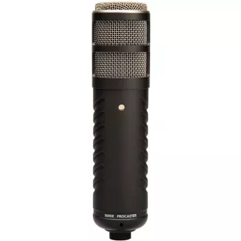 Dinamiskais studijas mikrofons RØDE Procaster — vads, mini XLR (3-pin), 75–18 000 Hz, 32 Ω, -56 dB, melns, 695 g