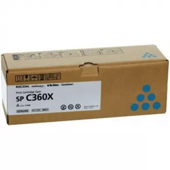 Tonera kasetne Ricoh SPC360X Ciāna — augstas ražības 9000 lappušu