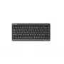 Bezvadu tastatūra A4Tech FSTYLER FBK11 2.4GHz Bluetooth Pelēka - kompakts izkārtojums, bezvadu divrežīmu