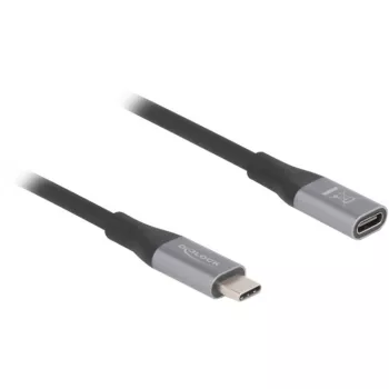 DeLOCK USB kabelis USB4 Gen 2x2 2m USB C melns pelēks 81202