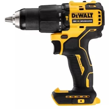 Bezvadu urbjmašīna DeWALT DCD709N-XJ, bezsuku 18V, 2 ātrumi, 1650 RPM, 65 N·m, ātrās atbrīvošanas patrona 1.5–13 mm, 1.2 kg