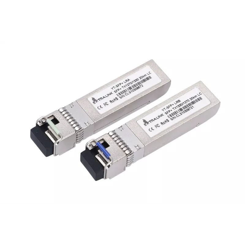 Extralink SFP+ 10G WDM modulis 1270/1330nm 10Gbps 20km LC DOM pāris HP/ARUBA