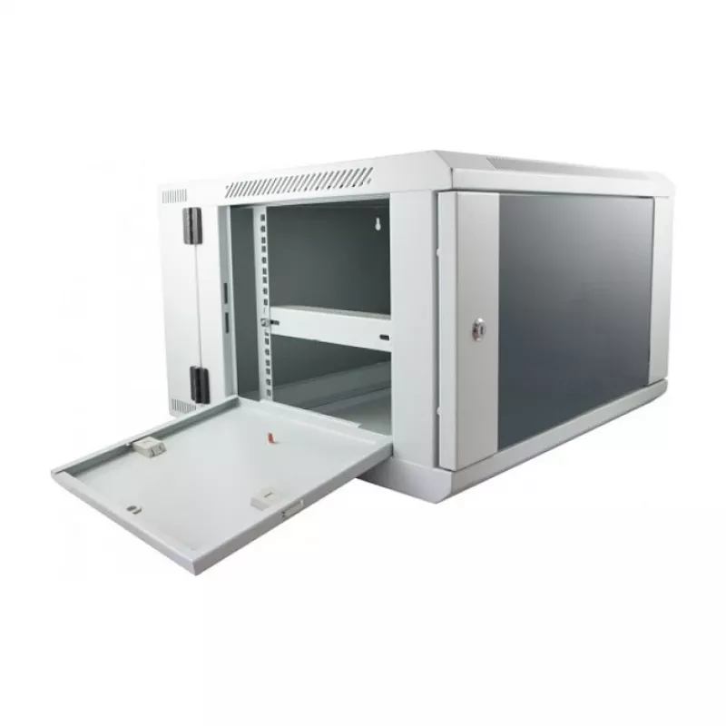 ALLNET SMB6606 Pelēks servera skapis, 23 kg, kompakts tīkla/servera korpuss