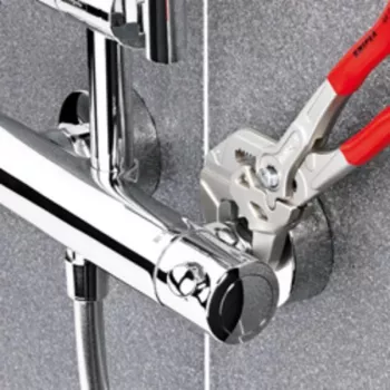 Knipex knaibles atslēga 250 niķeļa PVC pulēti žokļi