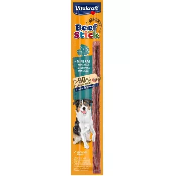 Suņu gardums Vitakraft Beef Stick Original plus Mineral 12 g – liellopu gaļas garša, 30% olbaltumvielu, bez cukura un lipekļa