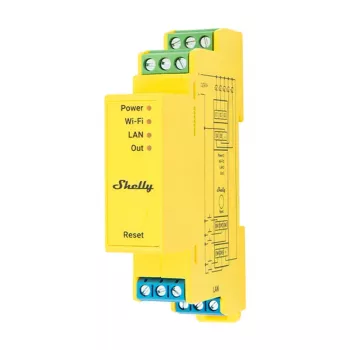 Shelly RGBWW Pro WiFi 5-kanālu DIN-sliedes LED kontrolleris