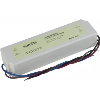 Elektroniskais transformators EUROLITE 12V 8A IP67 – barošanas bloks zemsprieguma LED/halogēna lampām