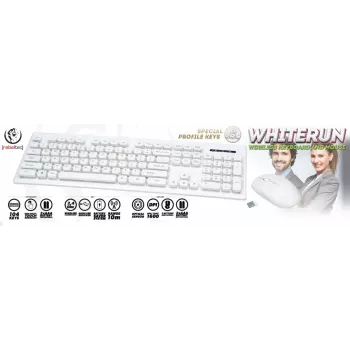 Rebeltec bezvadu tastatūras un peles komplekts Biae Whiterun