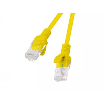 LPATCHCORD Cat.5E UTP 1,5m Dzeltens FLUKE NODOTS LANBERG 10-PAKA