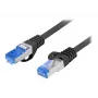 Tīkla kabelis LANBERG PCF6A-10CC-0100-BK — Cat6a S/FTP, 1 m, RJ-45, melns
