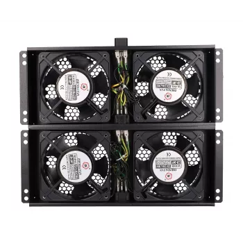 Dzesēšanas ventilators Extralink EX.8673 4 virzienu ventilatora bloks stāvošiem skapjiem 2m kabelis EU spraudnis