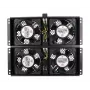 Dzesēšanas ventilators Extralink EX.8673 4 virzienu ventilatora bloks stāvošiem skapjiem 2m kabelis EU spraudnis