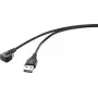 Renkforce USB 2.0 telefona (analogais) savienojuma kabelis 1x USB 2.0 A spraudnis - 1x USB 2.0 Micro-B ligzda 1.00 m Melns (RF-4598342)