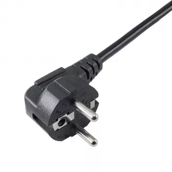 Akyga AK-PC-05A barošanas kabelis CEE 7/7–IEC C13, 5 m, melns